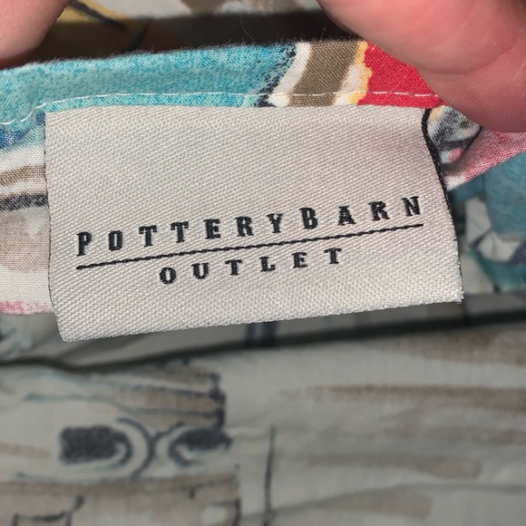 Pottery barn outlet Colorful Tropical Print Fabric island size full/queen cotton - Picture 3 of 4